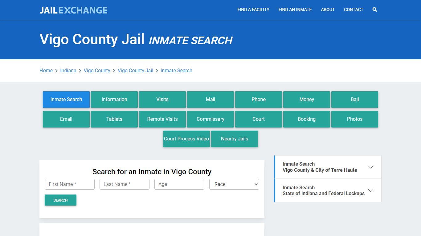 Vigo County Jail, IN Inmate Search: Roster & Mugshots - Jail Exchange